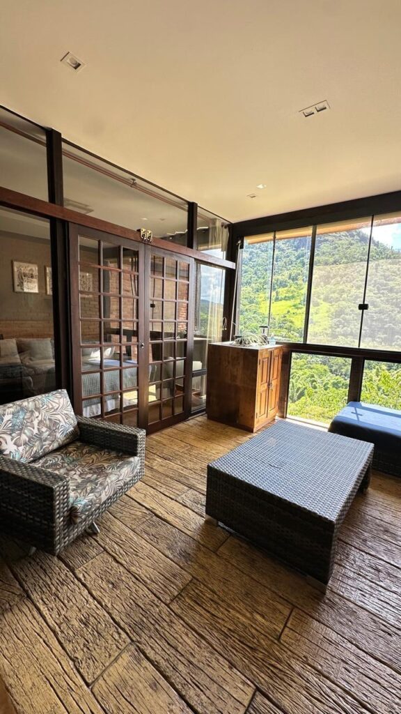 A guest-ready corner of the retreat